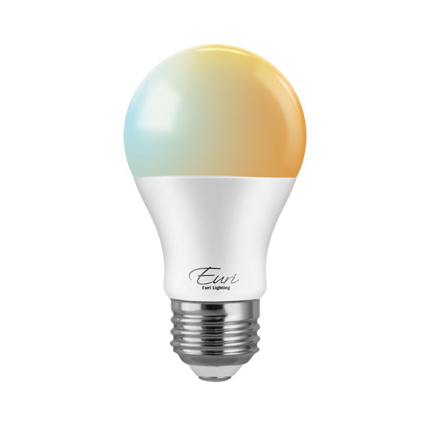 A19 LED Smart Bulb, 10 Watt, 800 Lumens, 2000K-5000K CCT Selectable, Medium E26 Base, Wi-Fi Enabled, 120V