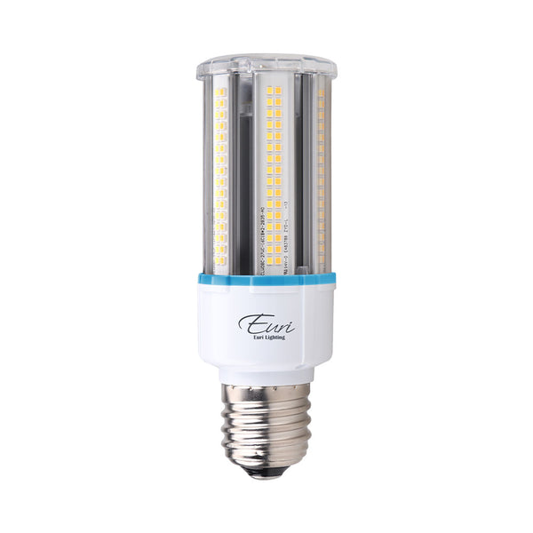LED Corn Cob Light, 12W/18W/27W Adjustable, 1680 thru 4050 Lumens, 3000K/4000K/5000K Selectable, Medium E26 Base, 360 Degree Beam Angle, 120-277V