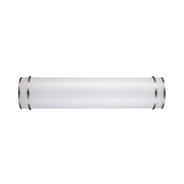 LED Half Cylinder Bathroom Vanity Light, 28 Watt, 2200 Lumens, 2700K thru 5000K Selectable, Dimmable, 150 Degree Beam Angle, 120V