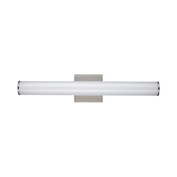 LED Tube Bathroom Vanity Light, 24 Watt, 1700 Lumens, 2700K thru 5000K Selectable, Dimmable, 150 Degree Beam Angle, 120V