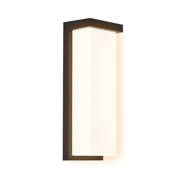 Modern LED Outdoor Sconce, 18W/20W/22W Selectable, 2160 thru 2640 Lumens, 3000K/4000K/5000K Changeable, IP66 Rated, 120-277V
