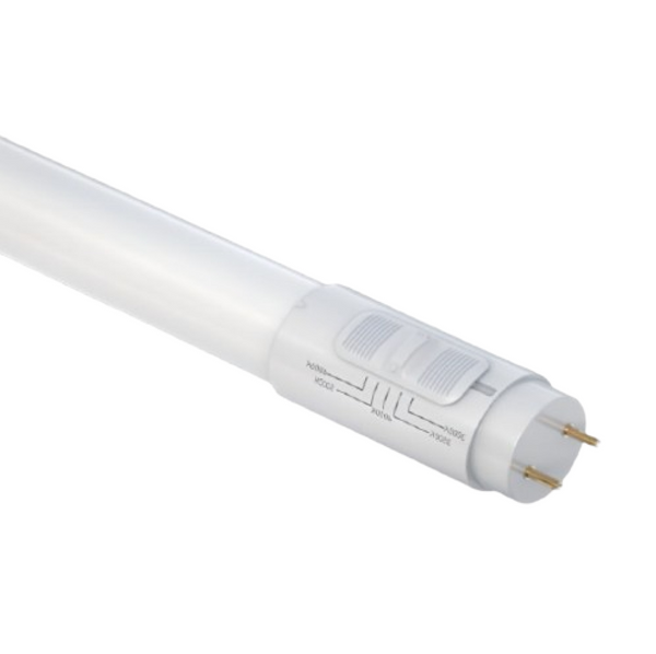 T8 LED Tube (Type B), 15W/18W/20W Selectable,  2700K-6500K CCT Adjustable, Dimmable (0-10V), NSF Compliant, DLC & UL Classified, 120-277V