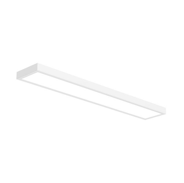 Linear LED Surface Mount Panel Light, 20W/40W Selectable, 2200-4400 Lumens Output, 2700K-5000K CCT Adjustable, Dimmable, ETL Listed, FCC Certified, Title 24 Compliant, 120-277V