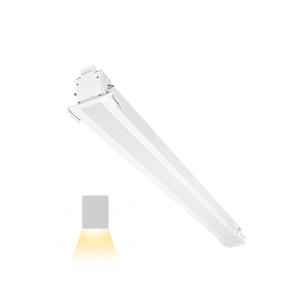 4 Foot Recessed Linear Light, 40 Watt, 4600 Lumens, 3K/4K/5K Color Cha ...