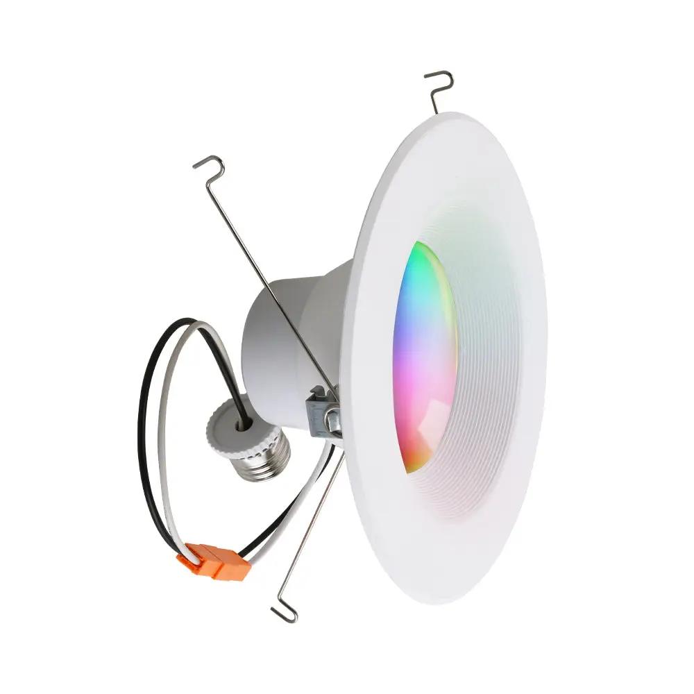 Smart Recessed Lighting, 6 Inch, 13 Watt, 900 Lumens, 2700K-5000K + RG ...