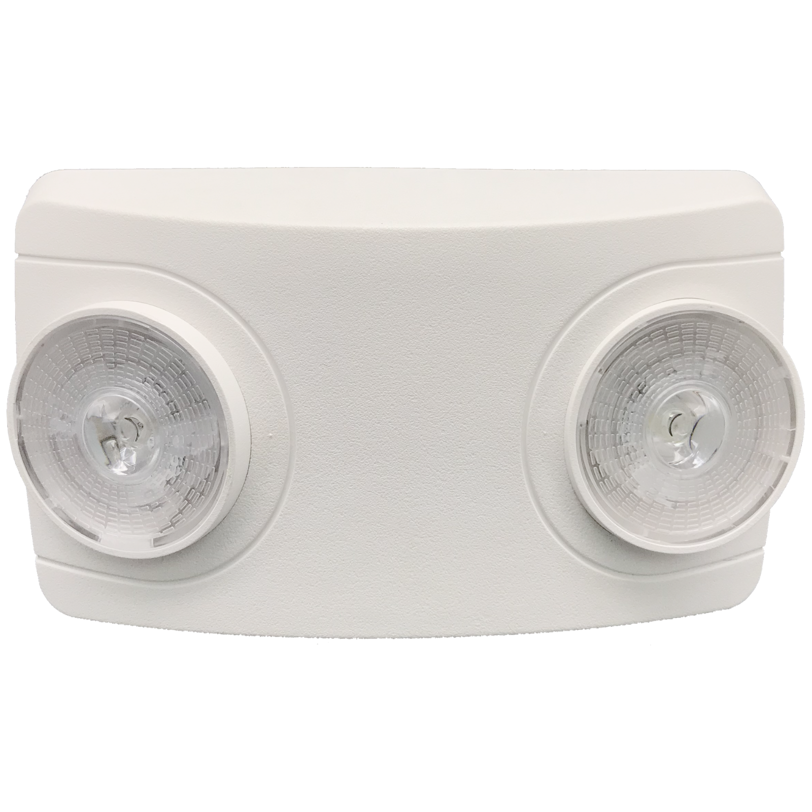 Led Dual Lamp Round High Lumen Bugeye Emergency Light - White Finish 