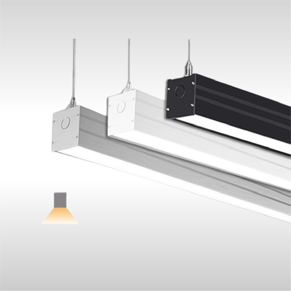 4 Foot Linear Pendant Light, 40 Watt, 5200 Lumens, 3K/4K/5K Color Chan ...